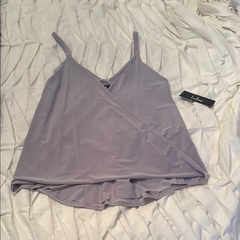 Lulu's Lavender Wrap Top